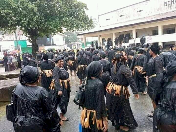 ONGOING PROTESTS ON THE STREETS OF BONABERI; DOUALA CAMEROON