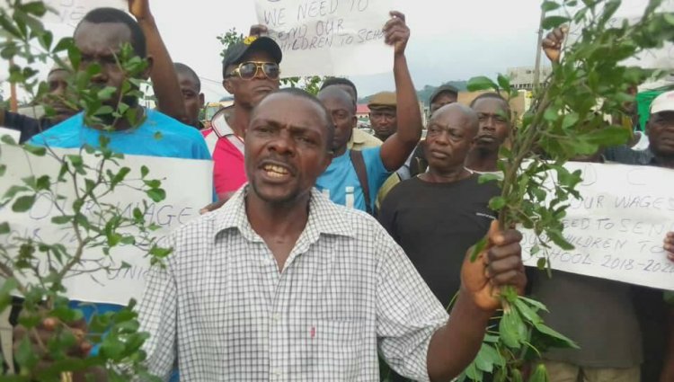 JUST IN: ONGOING STRIKE BY CDC WORKERS IN TIKO