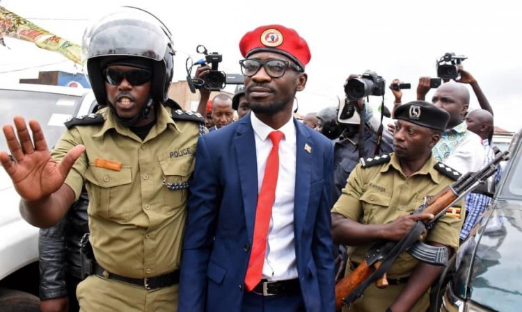 UGANDA OPPOSITION LEADER, SINGER BOBI ARRESTED