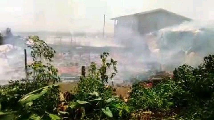 JUST IN: STREET 8 SOPPO BUEA, HOUSE IN FLAMES