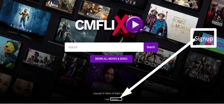 How to register your account on CMFlix