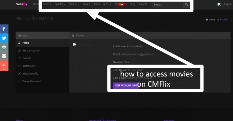 How to Access Movies on CMFlix